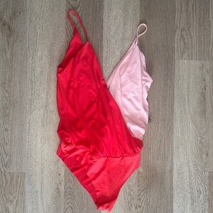 Bershka Red and Pink Fabric